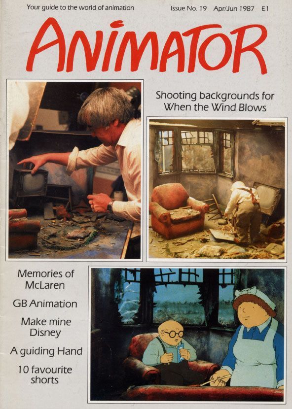 ANIMATOR magazine side cover Issue 19 Summer 1987