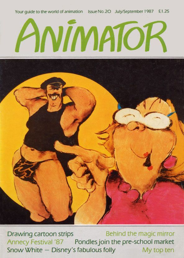 ANIMATOR magazine side cover Issue 20 Autumn 1987