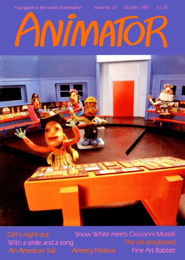 ANIMATOR magazine side cover Issue 21 Winter 1987