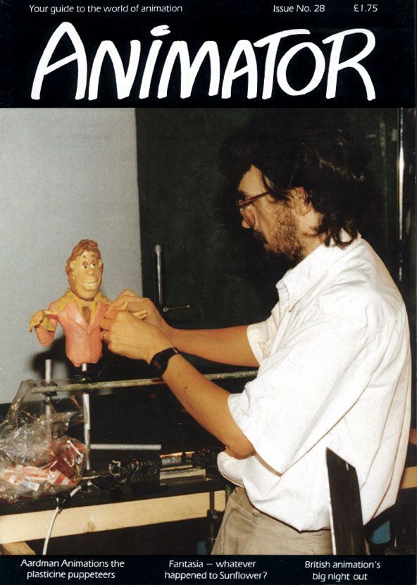 ANIMATOR magazine side cover Issue 28 Autumn 1991