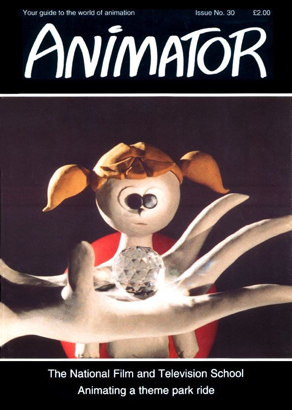 ANIMATOR magazine side cover Issue 30 Spring 1993