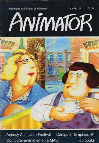 ANIMATOR magazine side cover Issue 29 Spring 1992