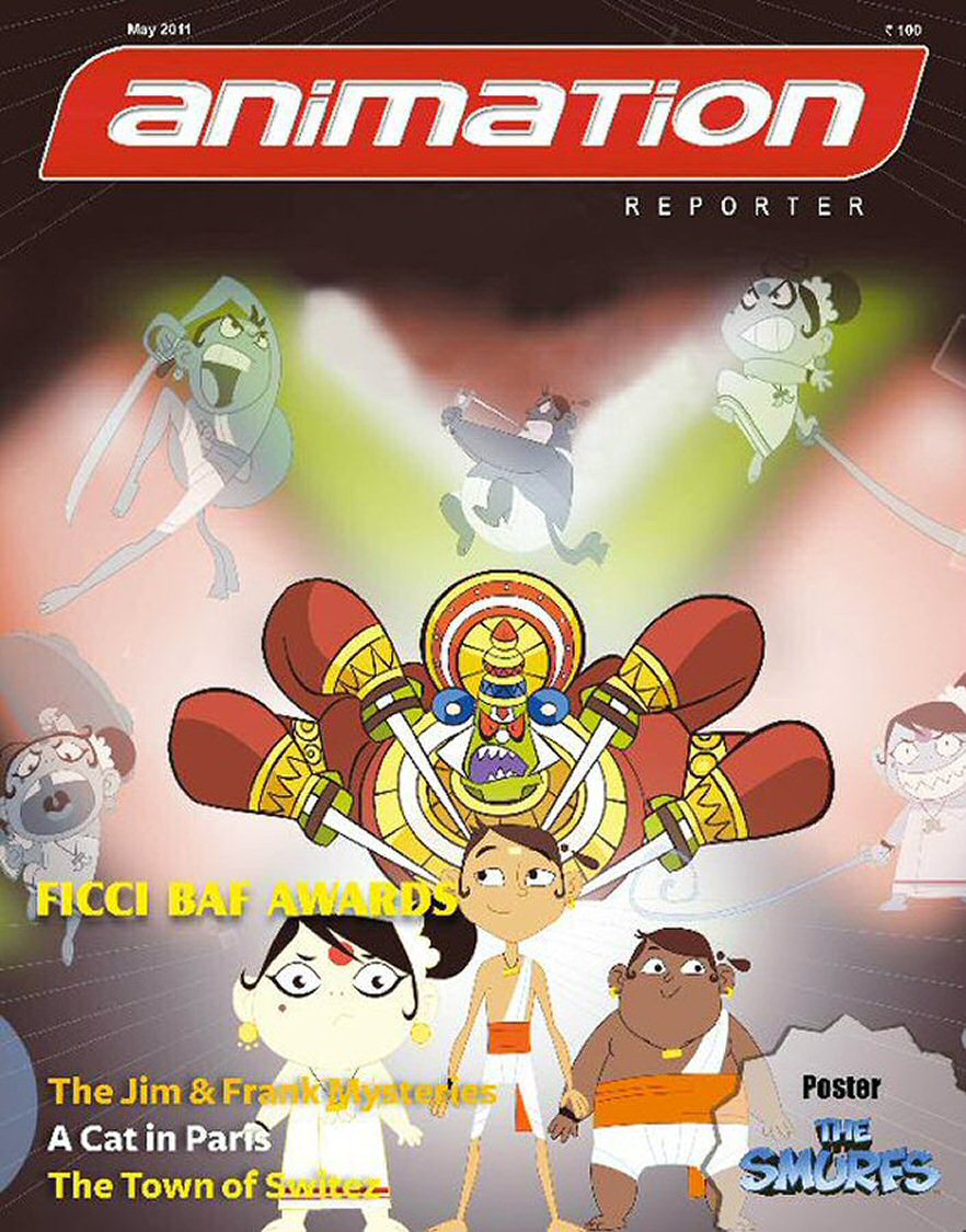 ANIMATION REPORTER magazine side cover  May 2011