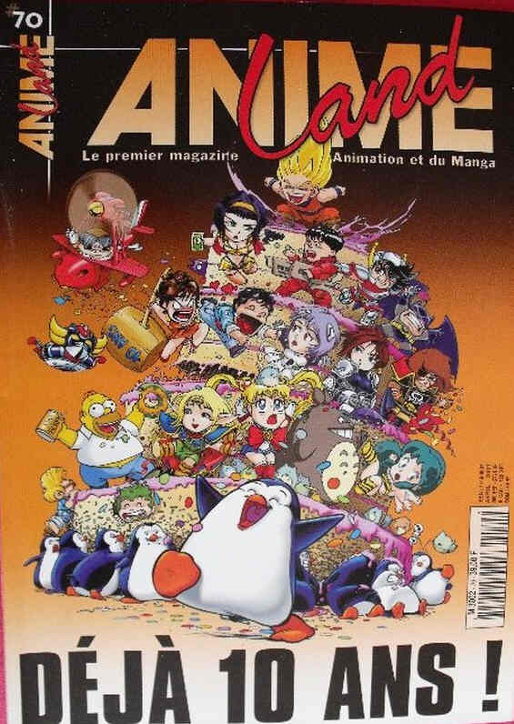 ANIMELAND magazine side cover Issue 70  April 2001