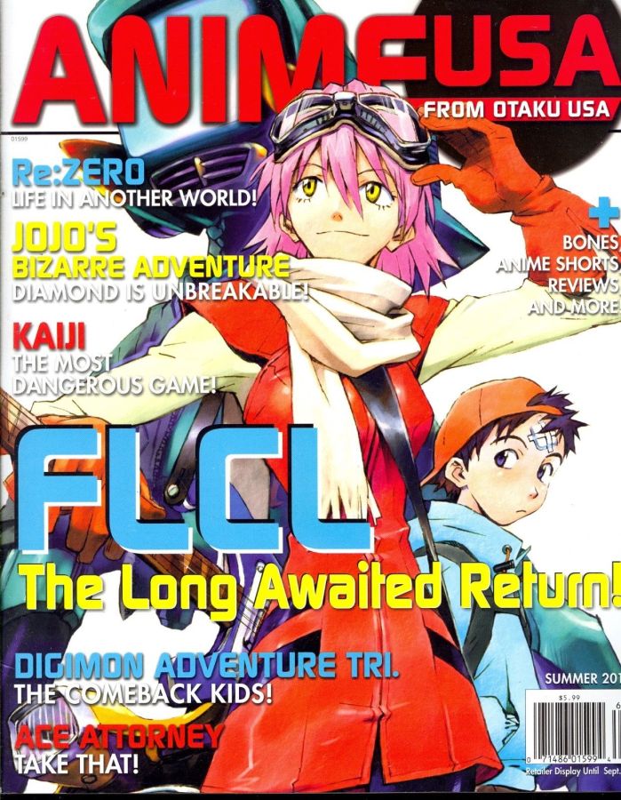 ANIME USA magazine side cover Summer 2016