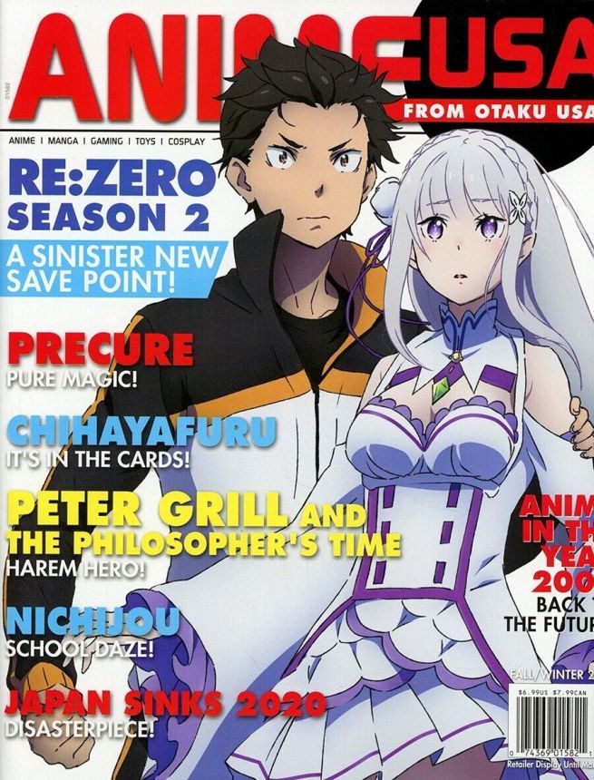 ANIME USA magazine side cover Fall 2022