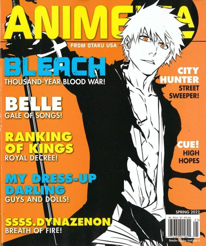 ANIME USA magazine side cover Spring 2022