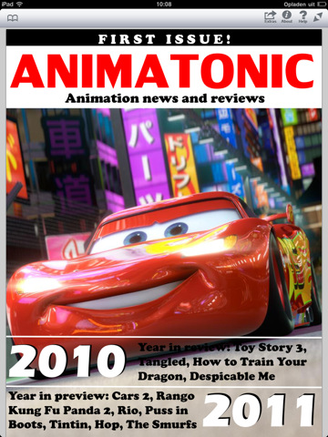 ANIMATONIC (USA) magazine side cover Issue 1  2011