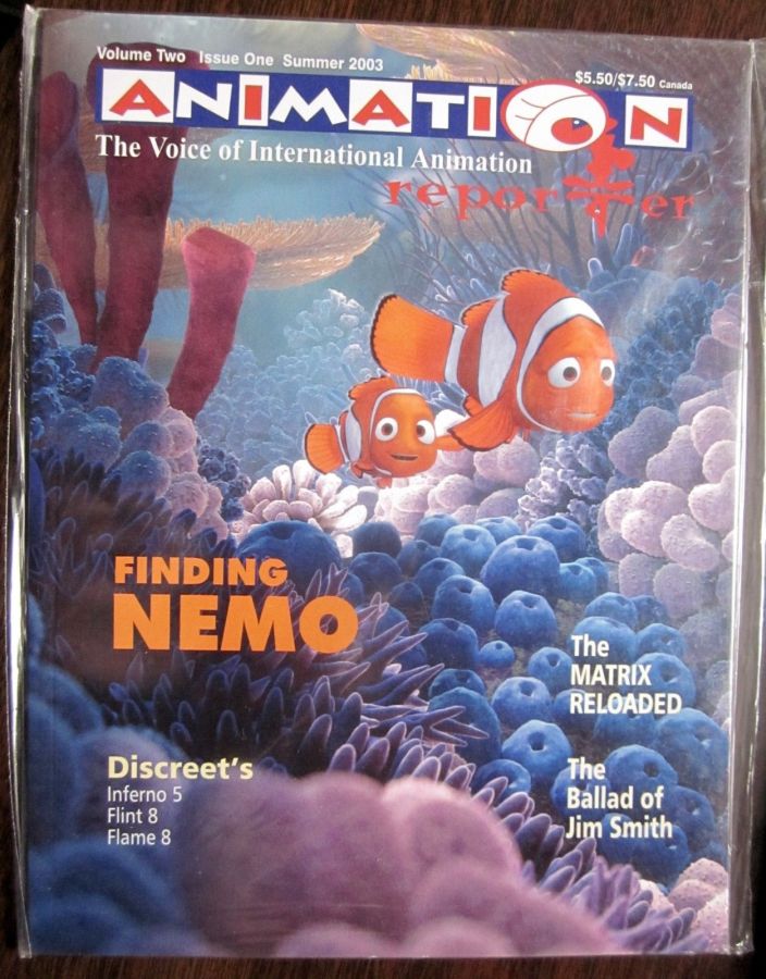 ANIMATION REPORTER (USA) magazine side cover Summer 2003