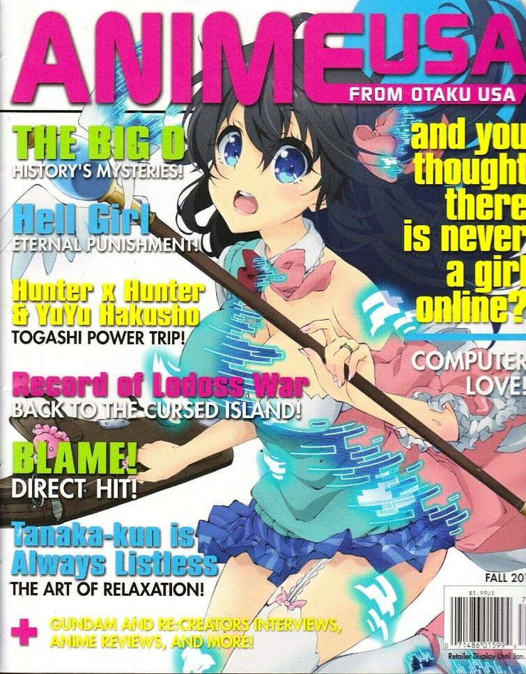 ANIME USA magazine side cover Autumn 2017