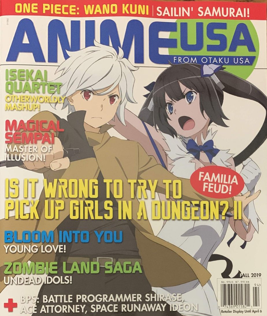 ANIME USA magazine side cover Autumn 2019