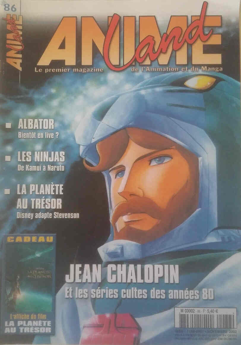 ANIMELAND magazine side cover Issue 86 November 2002