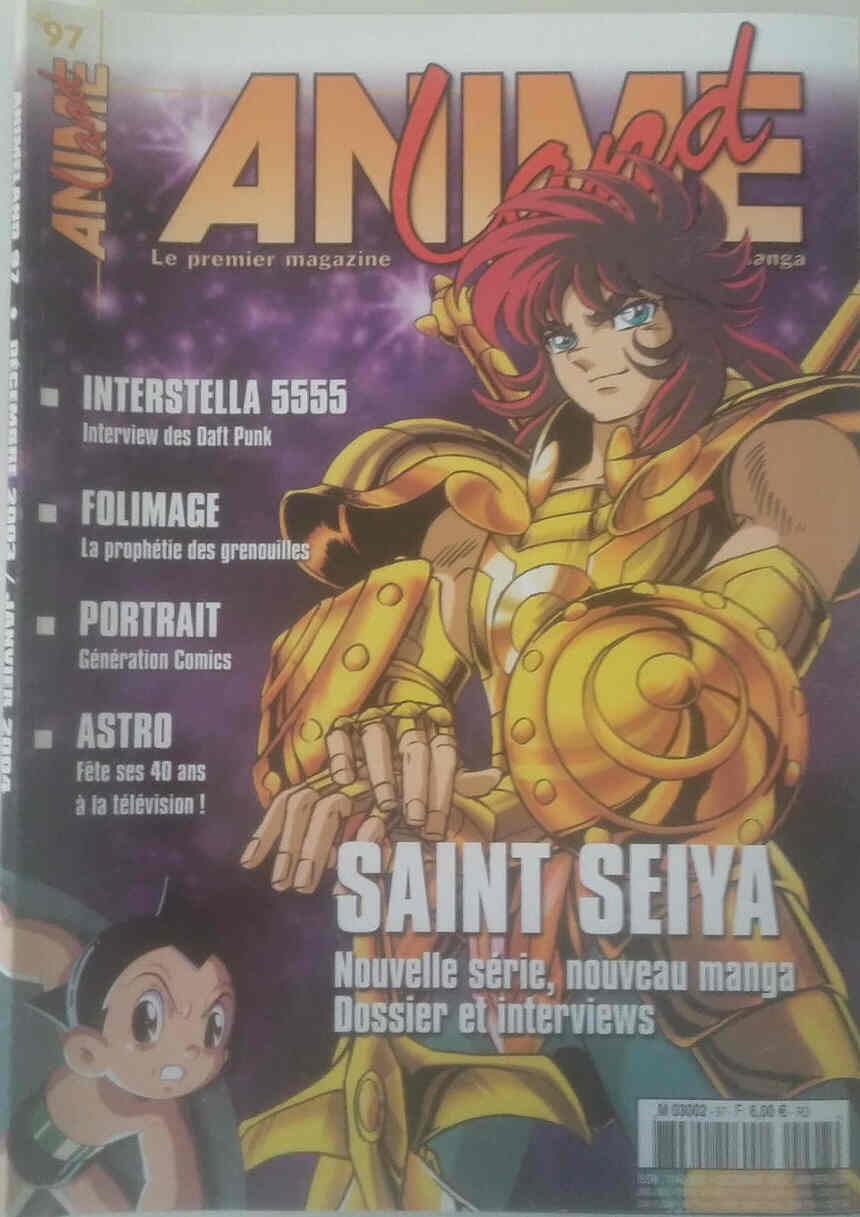 ANIMELAND magazine side cover Issue 97 December 2003