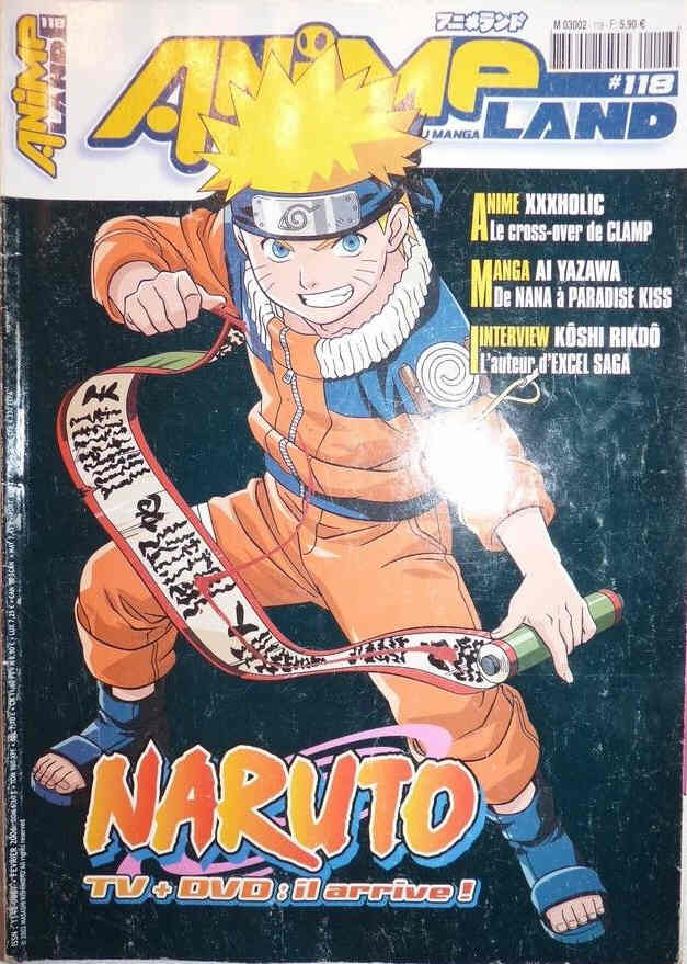 ANIMELAND magazine side cover Issue 118 February 2006