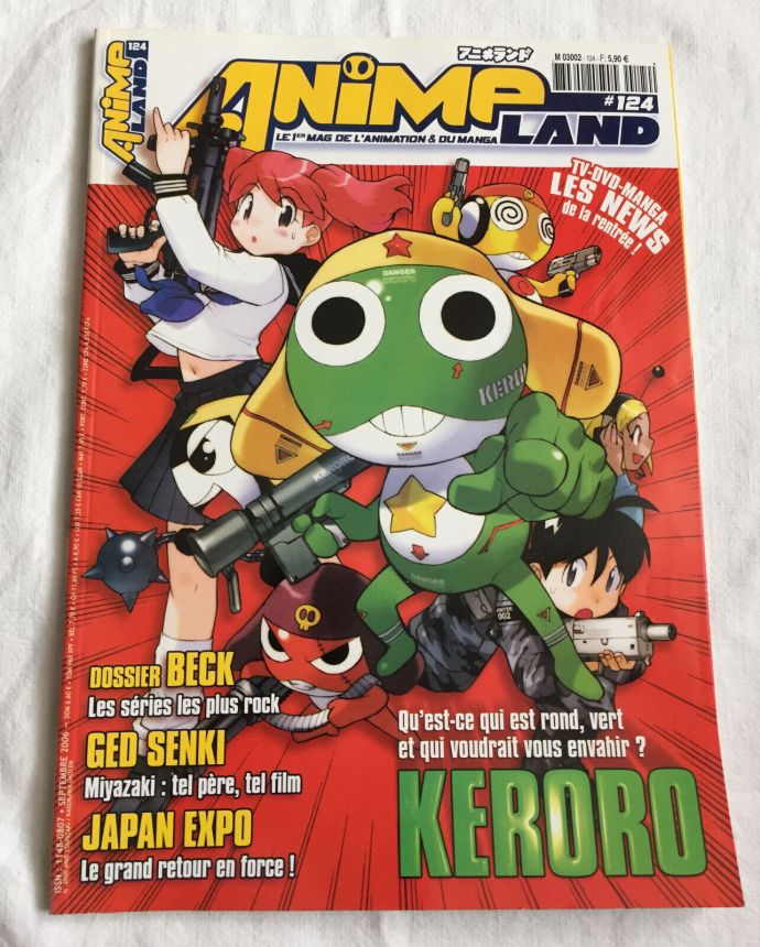 ANIMELAND magazine side cover Issue 124  September 2006
