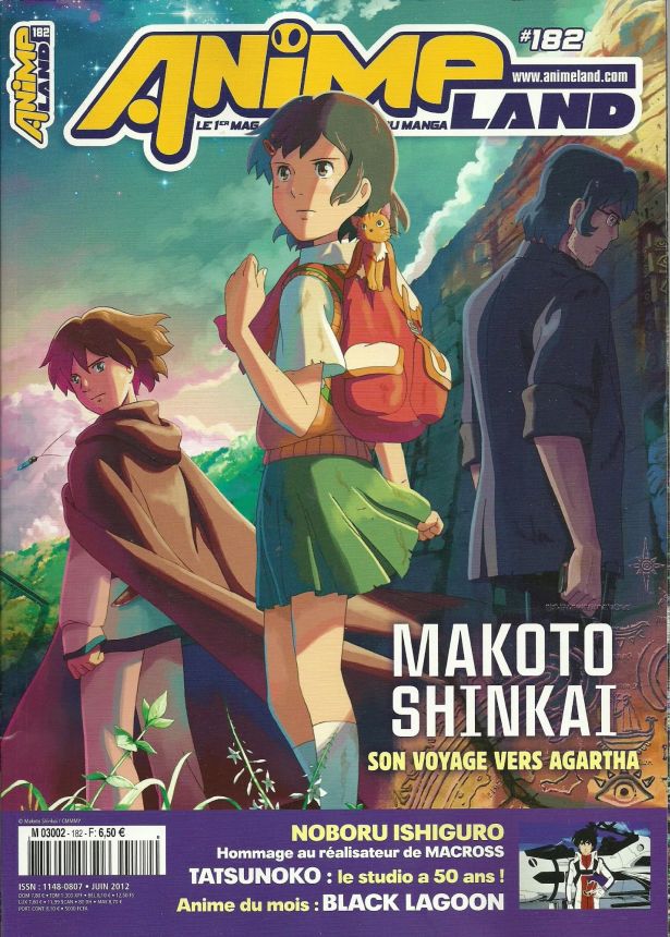 ANIMELAND magazine side cover Issue 182 June 2012