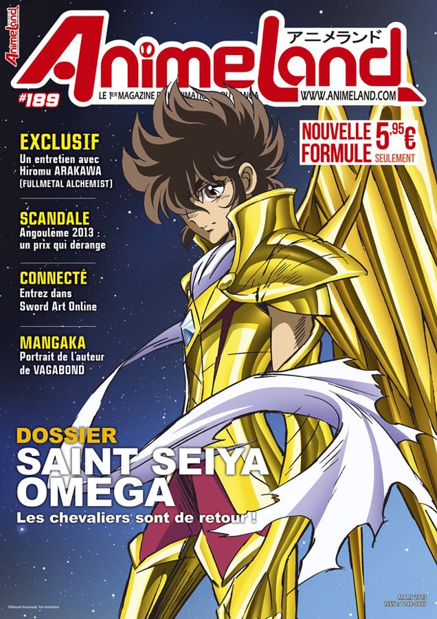 ANIMELAND magazine side cover Issue 189 March 2013