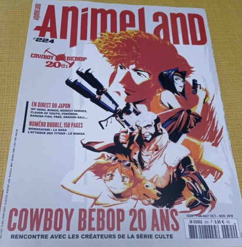ANIMELAND magazine side cover Issue 224  October/November 2018
