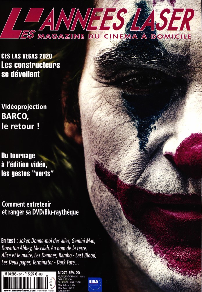 ANNEES LASER | LES magazine side cover Issue 271  February 2020