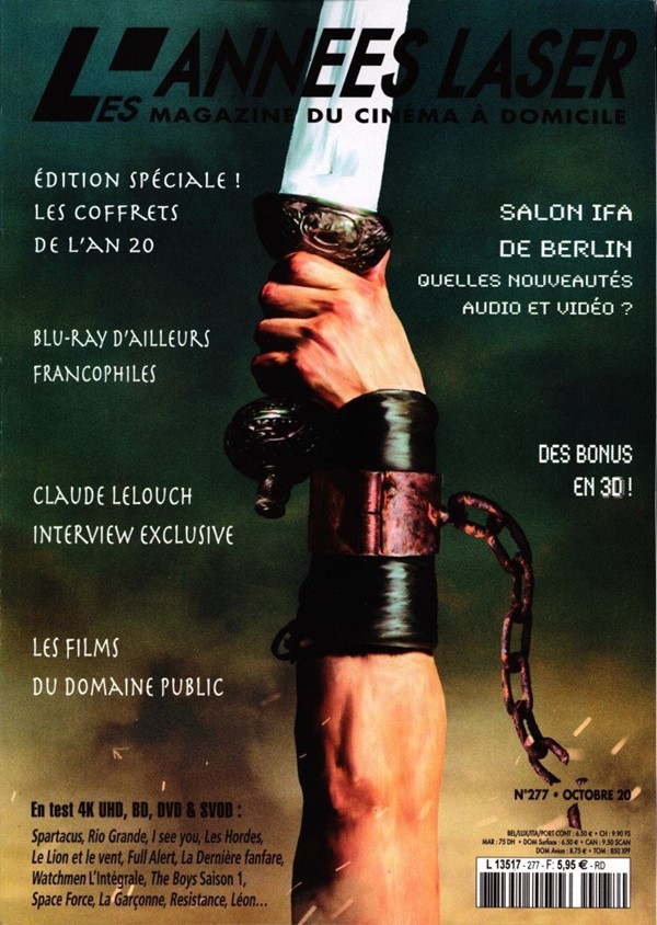 ANNEES LASER | LES magazine side cover Issue 277  October 2020