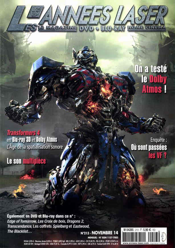 ANNEES LASER | LES magazine side cover Issue 213 November 2014