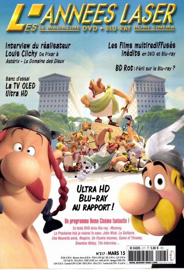 ANNEES LASER | LES magazine side cover Issue 217 March 2015