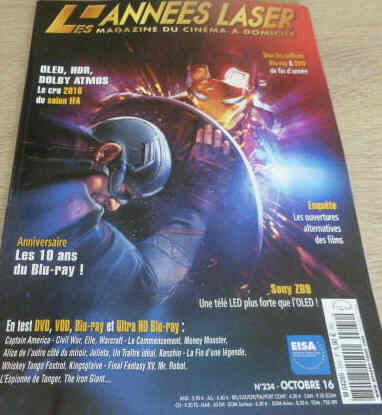 ANNEES LASER | LES magazine side cover Issue 234 October 2016