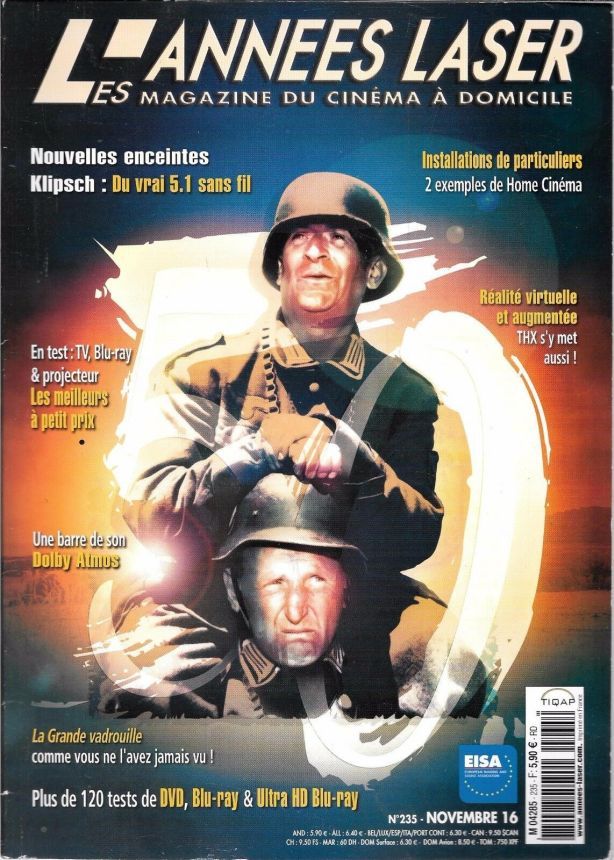 ANNEES LASER | LES magazine side cover Issue 235 November 2016