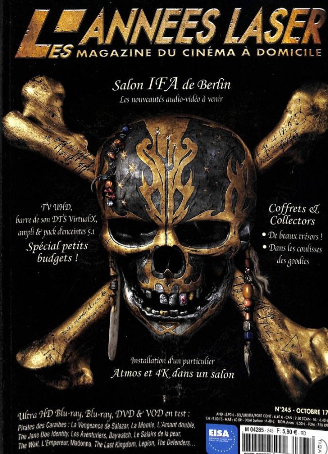 ANNEES LASER | LES magazine side cover Issue 245  October 2017