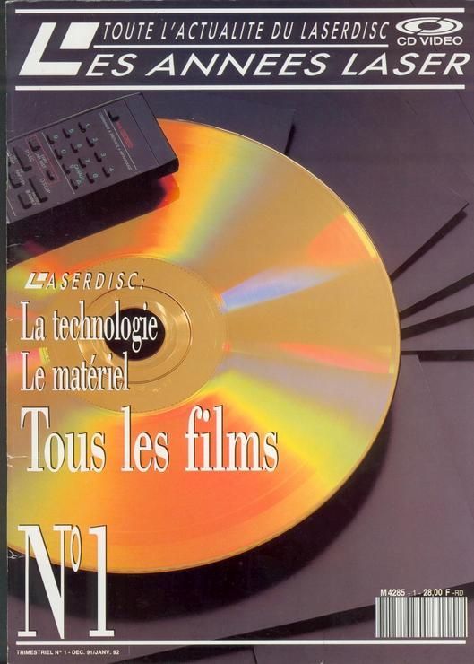 ANNEES LASER | LES magazine side cover Issue 1 December 1991