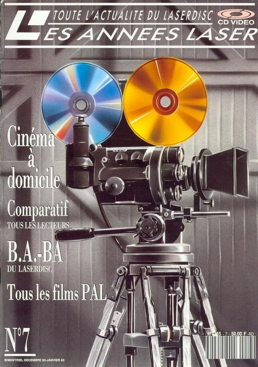 ANNEES LASER | LES magazine side cover Issue 7 December 1992