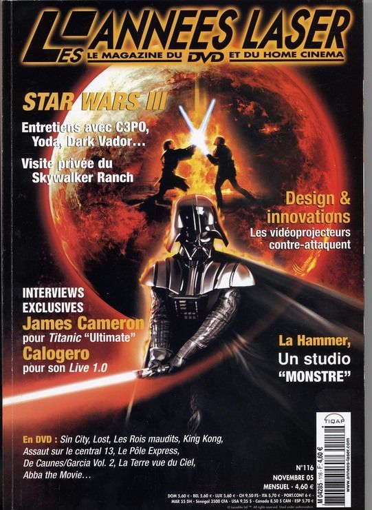 ANNEES LASER | LES magazine side cover Issue 116 November 2005