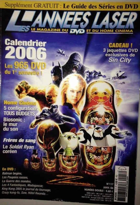 ANNEES LASER | LES magazine side cover Issue 117 January 2006
