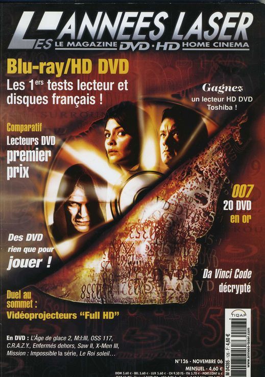 ANNEES LASER | LES magazine side cover Issue 126 November 2006