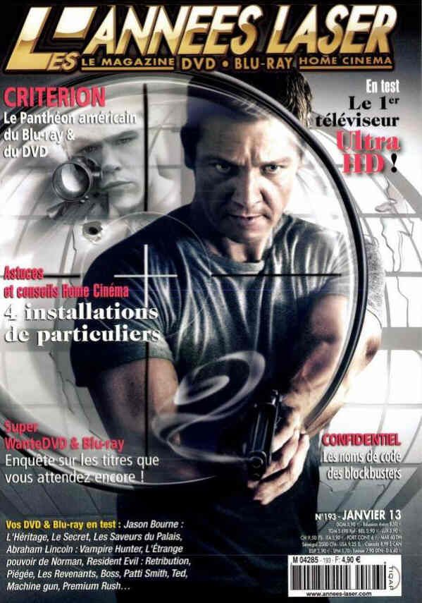 ANNEES LASER | LES magazine side cover Issue 193 January 2013