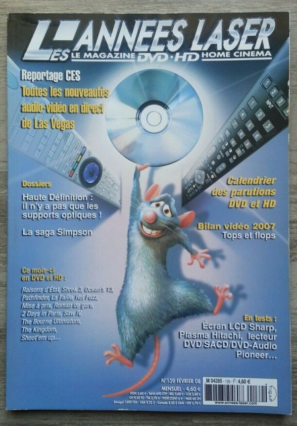 ANNEES LASER | LES magazine side cover Issue 139 February 2008
