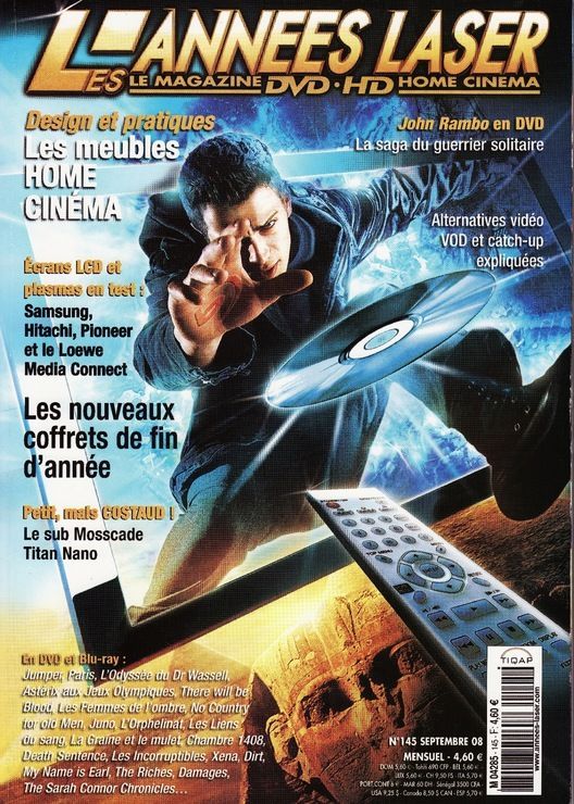 ANNEES LASER | LES magazine side cover Issue 145 September 2008