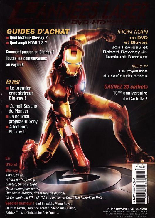 ANNEES LASER | LES magazine side cover Issue 147 November 2008