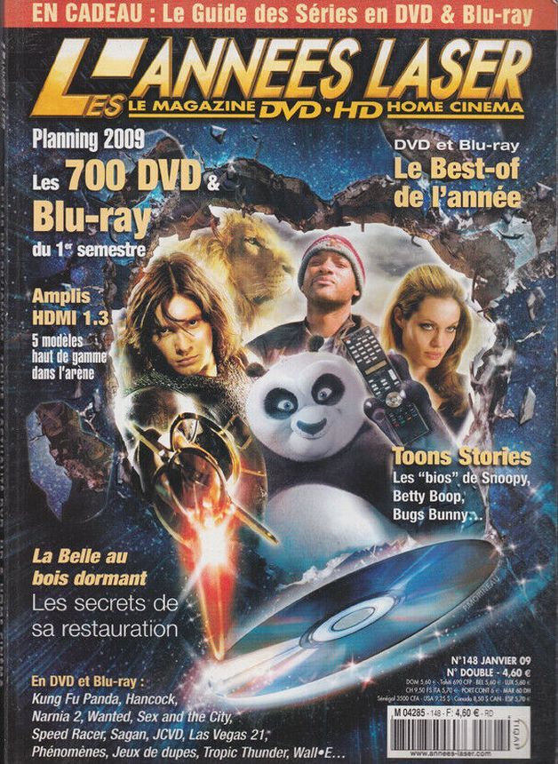 ANNEES LASER | LES magazine side cover Issue 148 January 2009