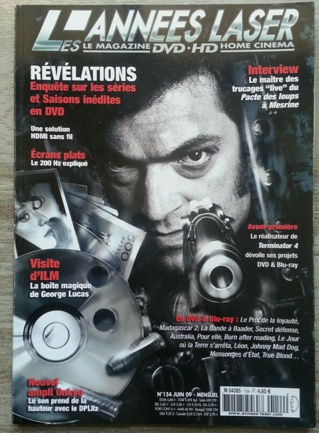 ANNEES LASER | LES magazine side cover Issue 154  2009