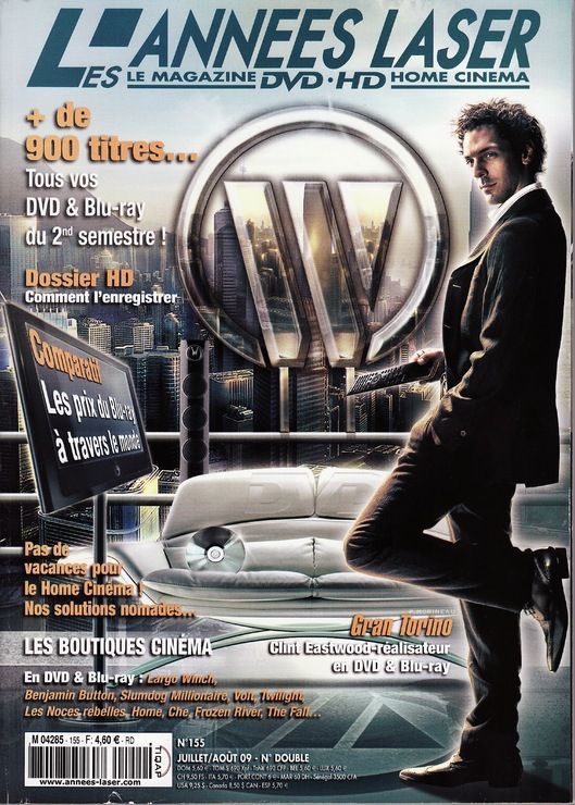 ANNEES LASER | LES magazine side cover Issue 155 July/August 2009