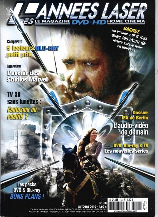 ANNEES LASER | LES magazine side cover Issue 168 October 2010