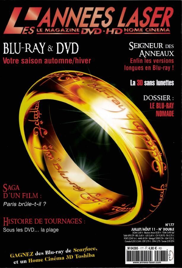 ANNEES LASER | LES magazine side cover Issue 177 July/August 2011