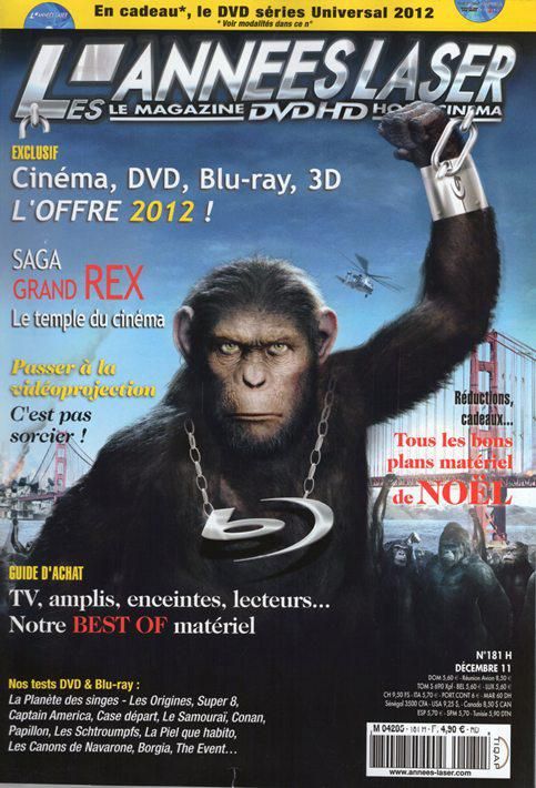 ANNEES LASER | LES magazine side cover Issue 181 December 2011