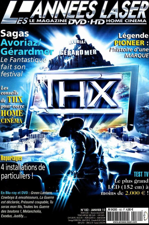ANNEES LASER | LES magazine side cover Issue 182 January 2012