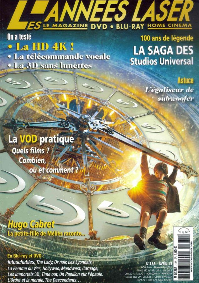 ANNEES LASER | LES magazine side cover Issue 185 April 2012