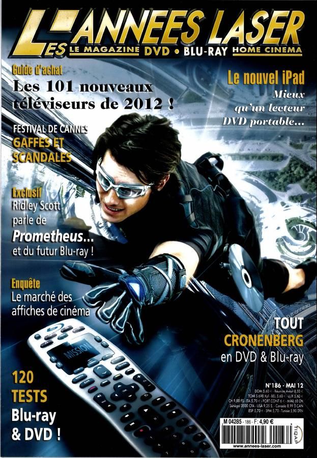 ANNEES LASER | LES magazine side cover Issue 186 May 2012