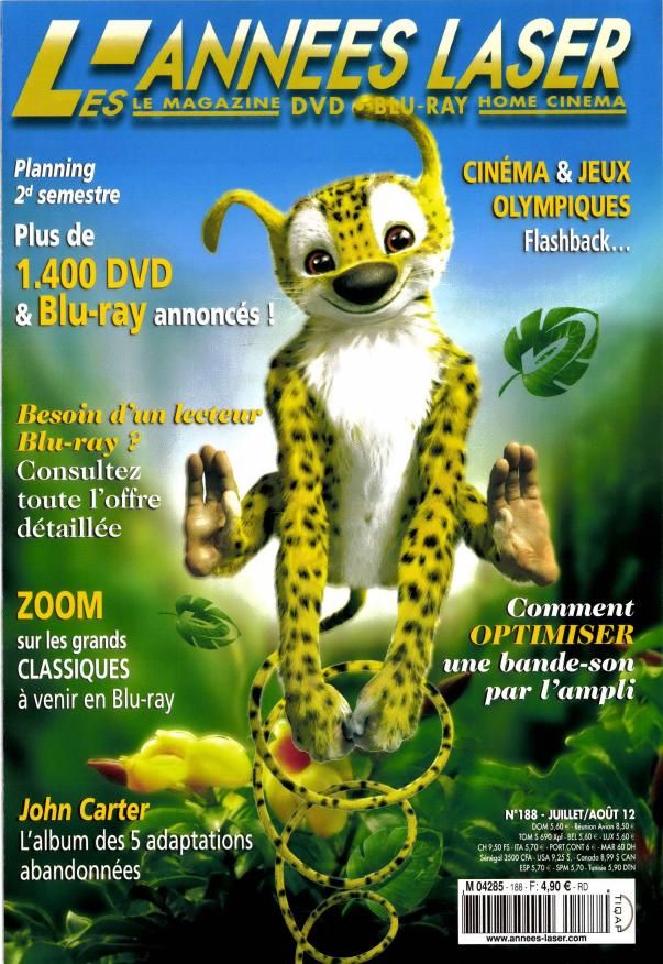 ANNEES LASER | LES magazine side cover Issue 188 July/August 2012