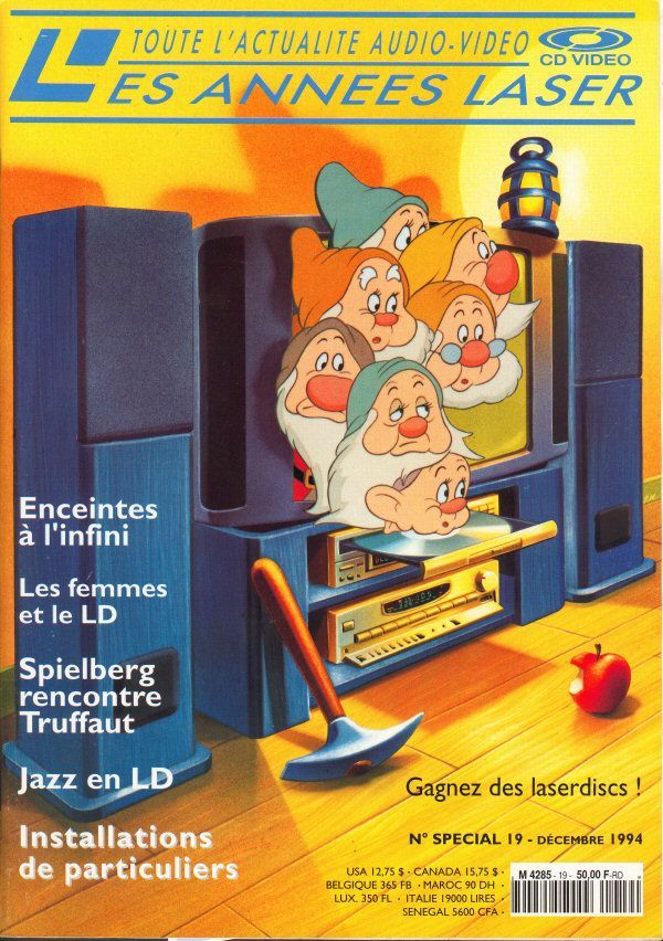 ANNEES LASER | LES magazine side cover Issue 19 December 1994