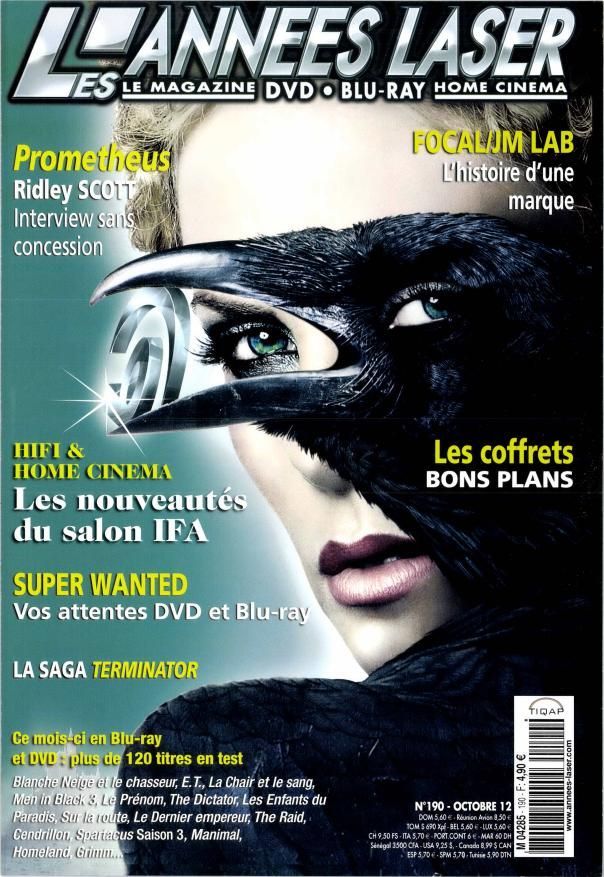 ANNEES LASER | LES magazine side cover Issue 190 October 2012